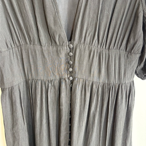 Commense Frenchy Maxi Dress BNWT XL | Deep V Button Front Cottagecore - Picture 2 of 10